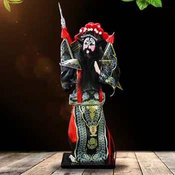 Фигурата на китайската Пекинската опера Джан Фей, Украса от смола, Скулптури, ръчно изработени, Грим за лице, Кукла, за декорация, Домашен декор, Специални подаръци Изображение 2