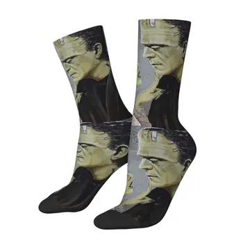 Флирт в стил Харадзюку, Чорапи Булката на Франкенщайн, Мъжки, Дамски чорапи с 3D печат, Филм на ужасите за Хелоуин, Баскетболни спортни чорапи