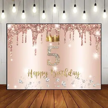 Фон с 5-тия рожден ден на Принца, Разкриващ пол, парти, Банер Golden Hotwheels, фон за снимки, зелен екран с въздушно топка