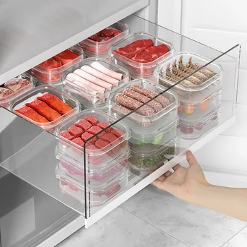 Хладилни антибактериално кутия за съхранение на замразено месо; Специална класификация на храните; Запечатани малка кутия за съхранение на пресни продукти. Изображение 2