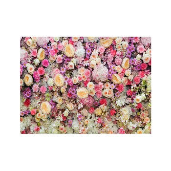 Цветна стена 210x150 см Фон за снимки Розова сватбена парти Deco H3 Изображение 2