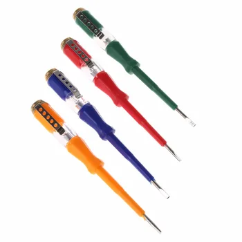 Цветна тест писалка Преносима плоски отвертки, електрически инструменти и осветителни тела устройство 4XFD Изображение 2