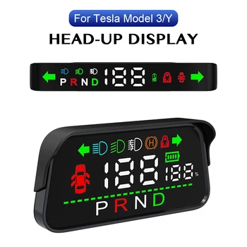 Цифров Сигнализатор За Измерване На Скоростта Светлинен Индикатор За Контрол На Спиране Врата Предаване За Tesla Model 3 Y 2016-2023 Авто Централен Дисплей