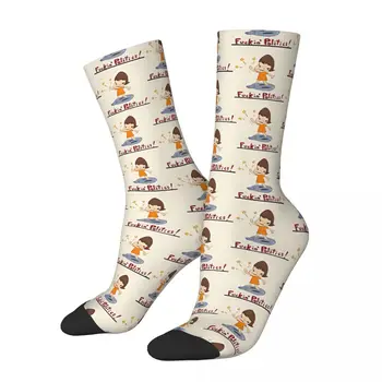 Чорапи Politics Yoshimoto Nara С 3D Принтом За Момчета И Момичета, Чорапи до средата на прасците