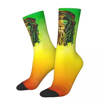 Чорапи Rasta Dreadlock Lion Of Judah Топли Забавни Чорапи Happy Jamaica Цвят Реге, Чорапи Растафари, Аксесоари, Чорапи, Малки Подаръци