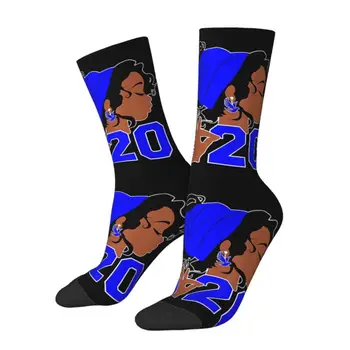 Чорапи Zeta Phi Beta със забавна принтом за мъже и жени, Разтеглив летни Есенно-зимни чорапи за екипажа Изображение 2