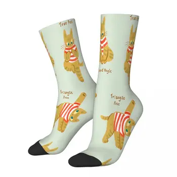 Чорапи за йога Curcuma Котка, Мъжки и дамски Пролетни чорапи, полиестер