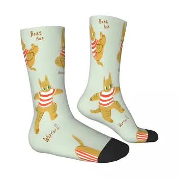 Чорапи за йога Curcuma Котка, Мъжки и дамски Пролетни чорапи, полиестер Изображение 2
