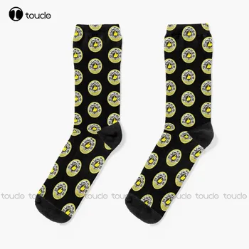 Чорапи за мотокрос Bultaco Ендуро, черни футболни чорапи с дигитален печат 360 °, удобни, най-добрият подарък за спортни изкуство за момичета