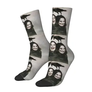Чорапи-колажи Ozzy Osbourne, Мъжки дамски Топли забавни чорапи Glam Metal Crew, Новост Изображение 2