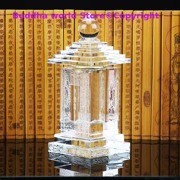 Юго-Източна Азия Будизма Сарита ступа Пагода НАЧАЛО на будистката храм талисман буда неофициален ступа кула кристален бутилка статуя Изображение 2